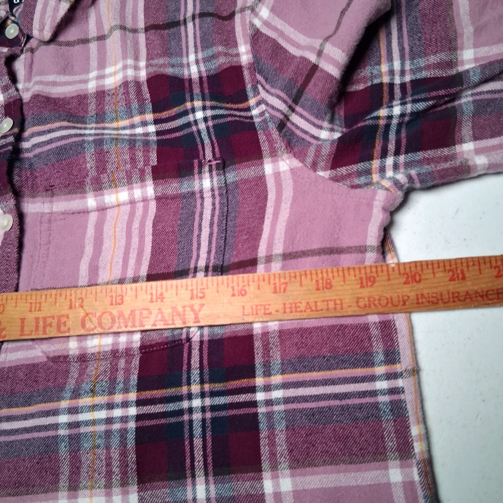 Gap **Gap Women's Medium Purple Plaid Flannel Collared Button-Up Shirt** User: Gap Women's Medium Purple Plaid Collared Button-Up Flannel Shirt ** Size M / US 6-8 / IT 42-44 - 5 Thumbnail