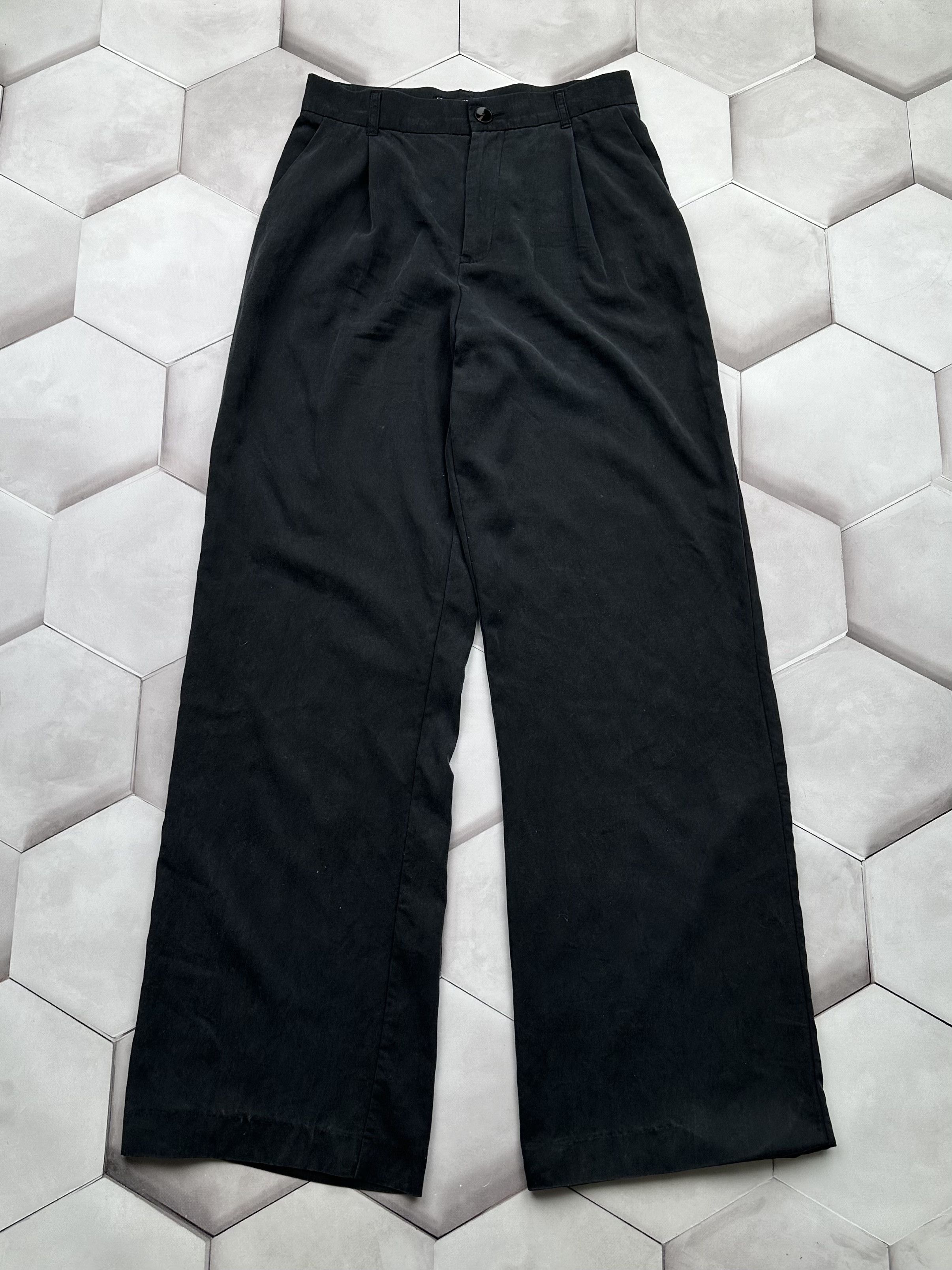 image of Zara Vintage Wide Pants Yohji Style in Dark Grey, Men's (Size 28)