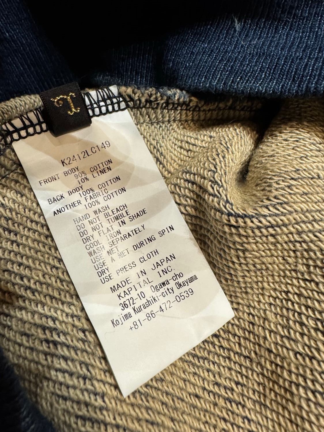 Kapital Kapital Boro Indigo Two Tone Sweatshirt Size US L / EU 52-54 / 3 - 6 Thumbnail
