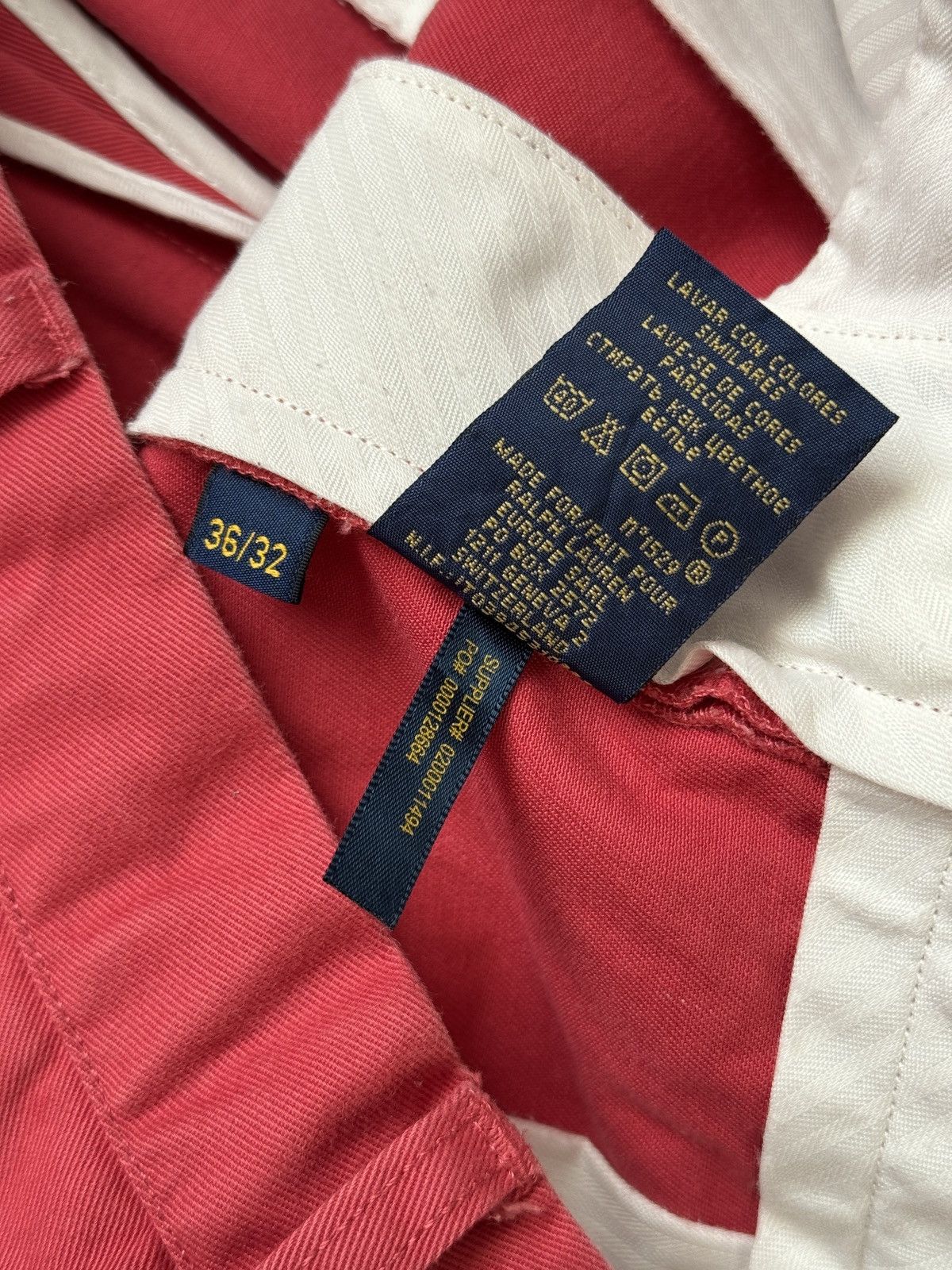 Polo Ralph Lauren Polo Ralph Lauren 36/32 pink chino pant trouser Jean 90s Size US 36 / EU 52 - 14 Thumbnail