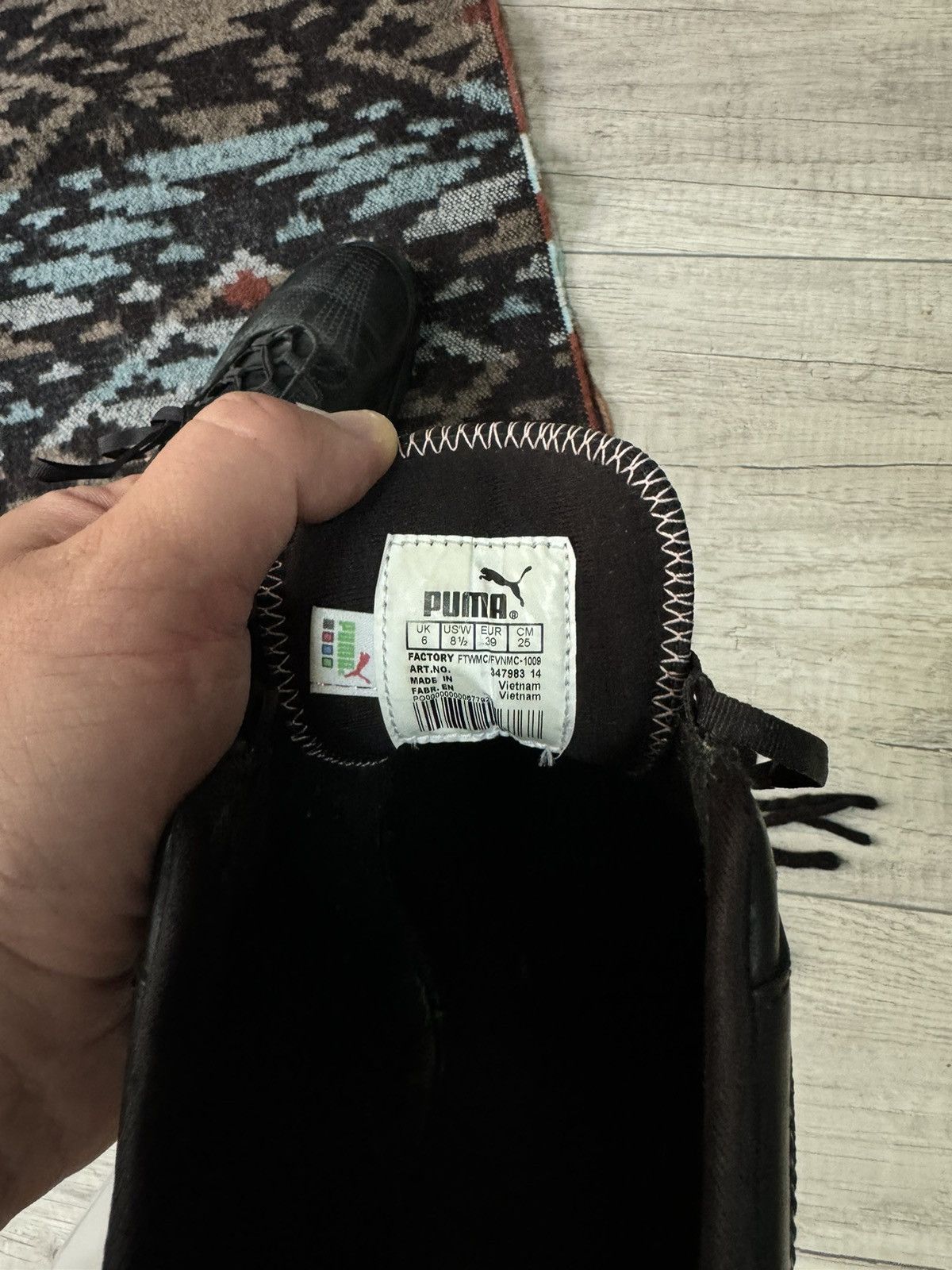 Puma Vintage Black Puma YK2 Leather Japanese Avant Garde Sneakers Size US 8.5 / IT 38.5 - 8 Thumbnail