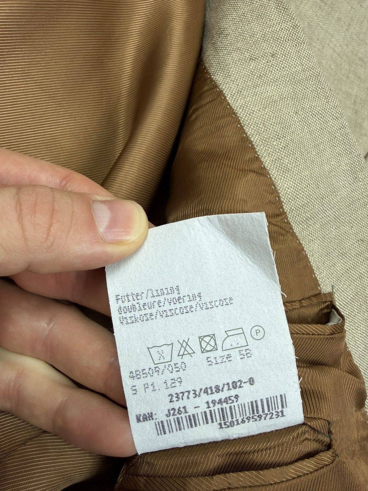 Barbour Luxury Barbour 100% Linen Blazer Jacket Size 58 Size 48R - 11 Thumbnail