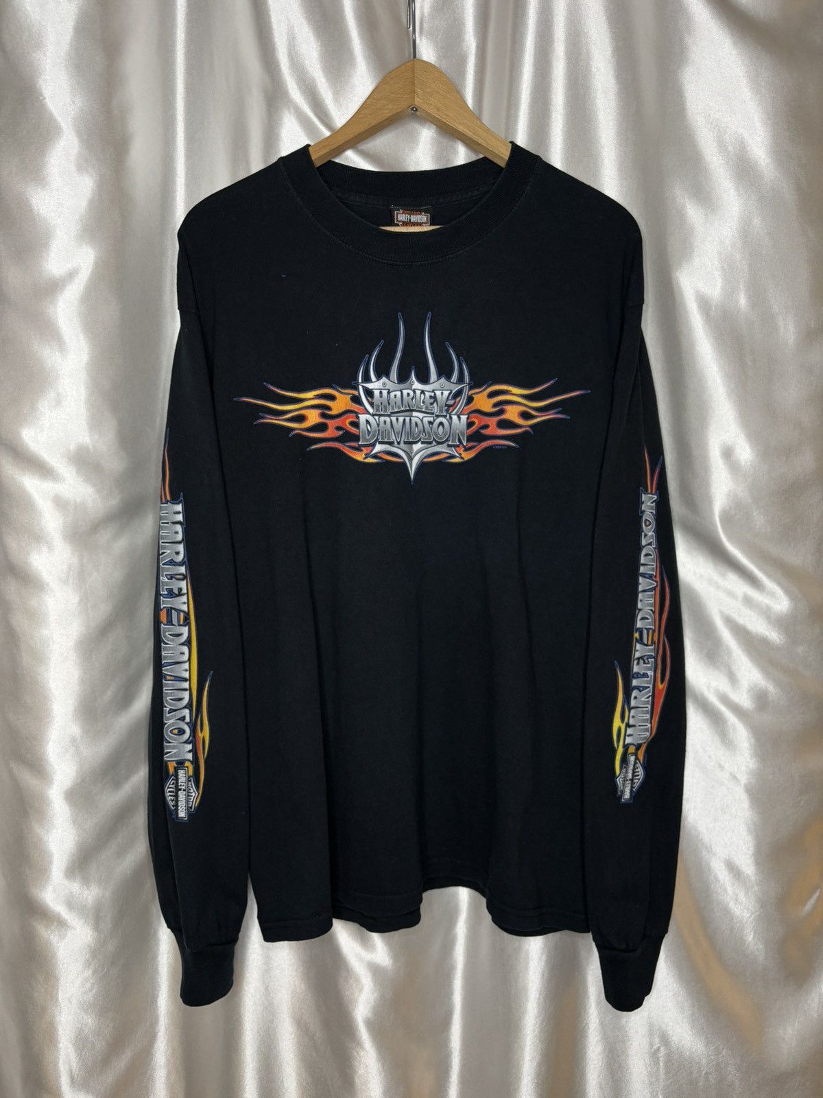 Harley Davidson × Vintage vintage harley davidson flame longsleeve flames logo moto Size US L / EU 52-54 / 3 - 1 Thumbnail