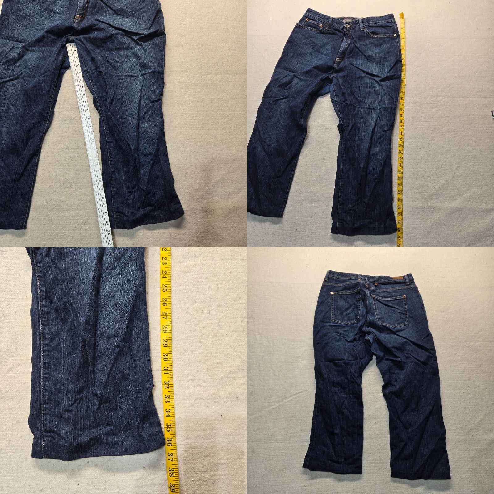 Eddie Bauer Eddie Bauer Blue Denim Jeans Dark Wash Straight Women's 16W Adult Jeans Size 38" / US 16 / IT 52 - 8 Thumbnail