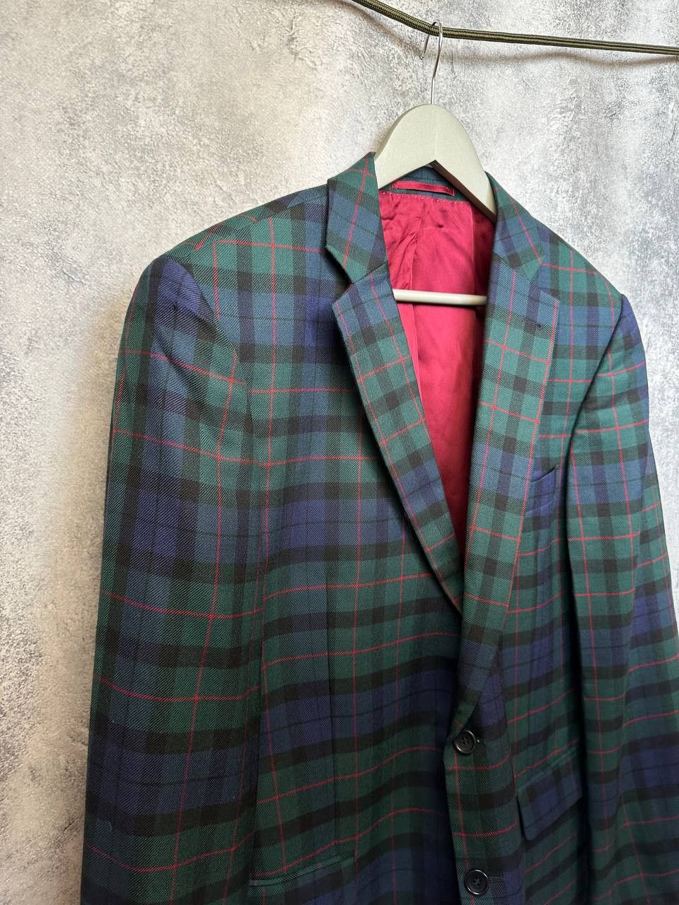 Johnstons Of Elgin Johnstons of Elgin Elson Wool Blazer Tartan Check Jacket Size 54R - 4 Thumbnail
