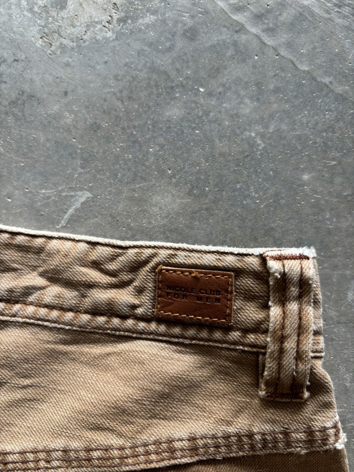 Japanese Brand nicole club for men washed faded khakis brown japanese punk Size US 32 / EU 48 - 14 Thumbnail