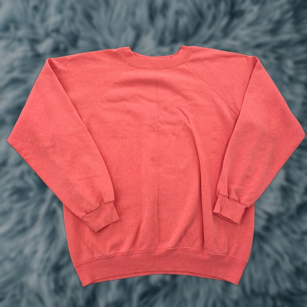 Hanes VINTAGE Hanes Sweater Shirt Womens Large Pink Fleece Rockabilly 1990s Ladies L Mens/Womens Size L / US 10 / IT 46 - 1 Thumbnail
