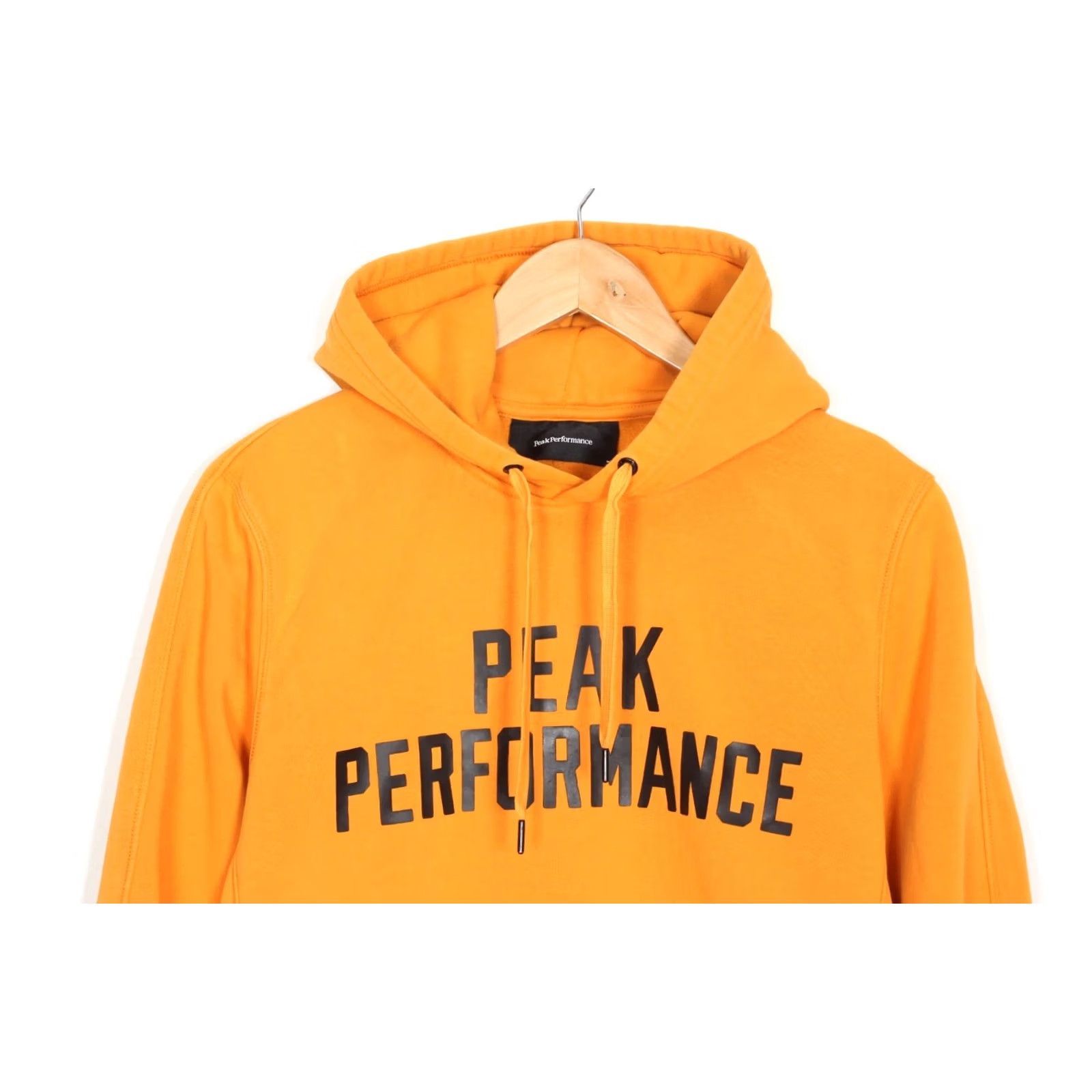 Peak Performance PEAK PERFORMANCE BASE Pullover Hoodie Sweatshirt Mens M Yellow Logo All Seasons Regular Size US M / EU 48-50 / 2 - 2 Thumbnail