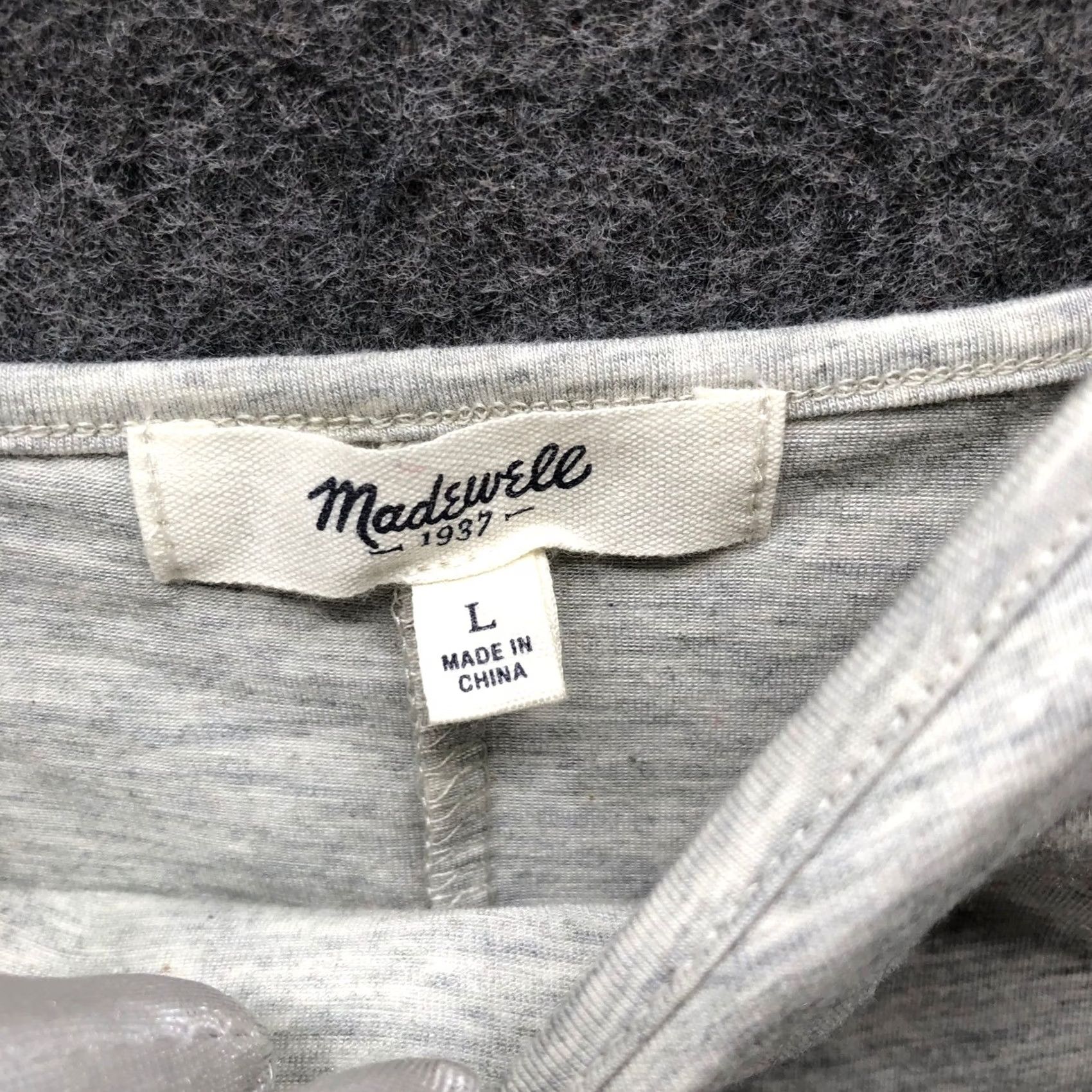 Madewell Madewell Cami Top Womens L Gray Heather V-Neck Unlined Adjustable Stretch Tank Camisole Shirt Slim Sleeveless Size L / US 10 / IT 46 - 5 Thumbnail