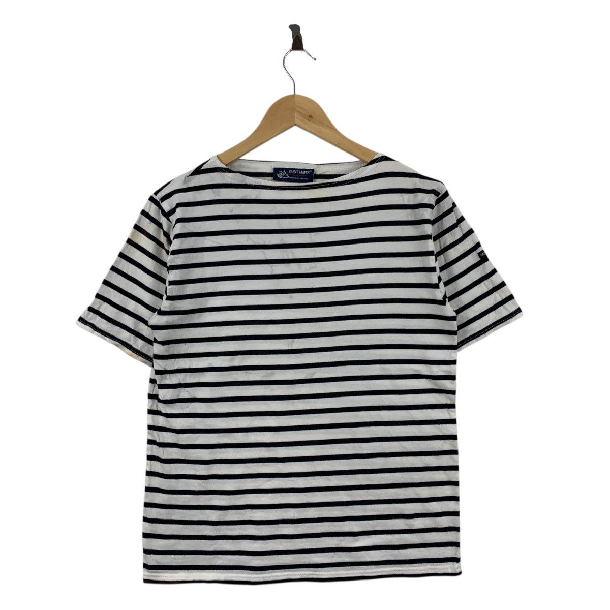 Saint James SAINT JAMES Depuis 1889 FRANCE Stripes Short Sleeve Tshirt Size US S / EU 44-46 / 1 - 1 Thumbnail