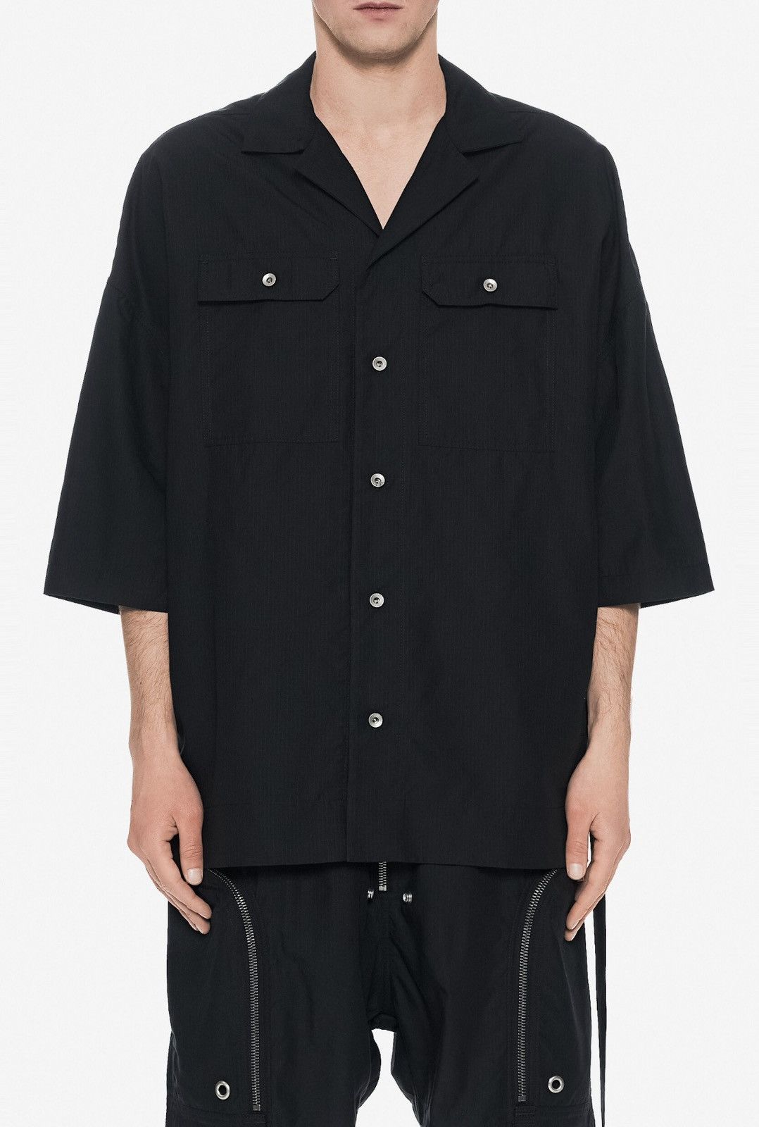 Rick Owens Drkshdw Last Rick Owens Drkshdw Magnum Tommy Shirt in Black Size US M / EU 48-50 / 2 - 1 Thumbnail