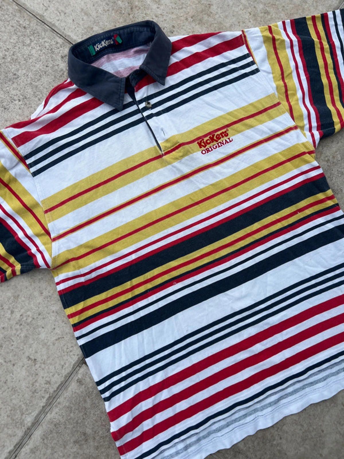 Kickers Vintage Kickers Original Striped Polo Size US M / EU 48-50 / 2 - 5 Thumbnail