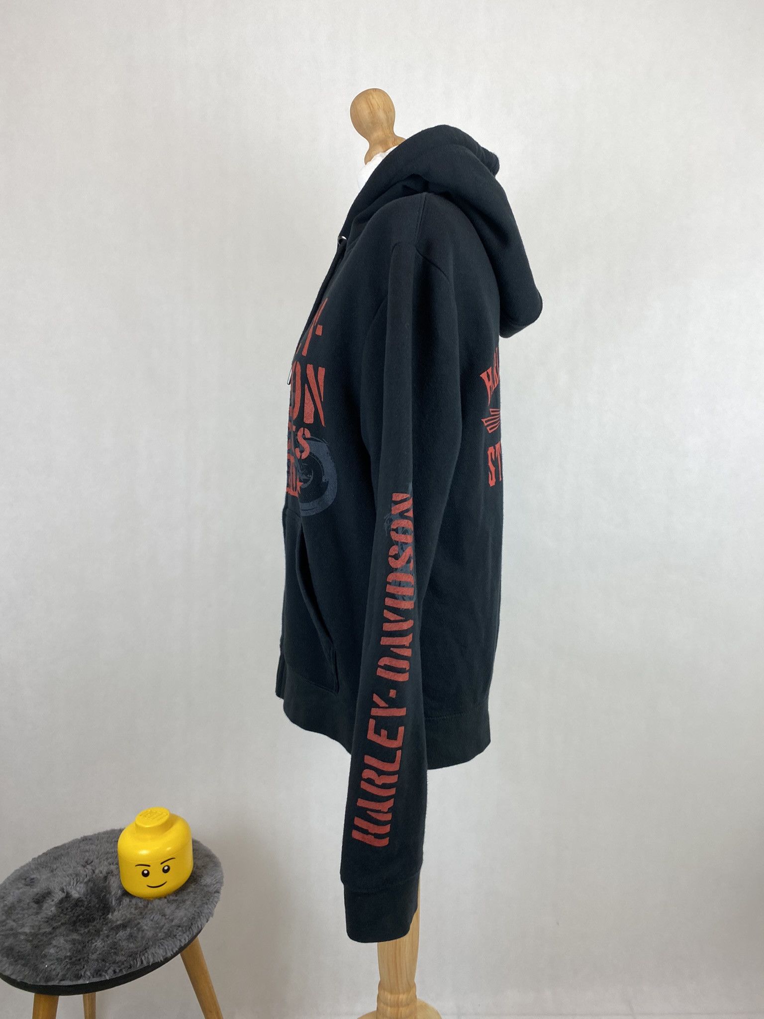 Harley Davidson × Vintage harley davidson hoodie zip up big logo full print Size US S / EU 44-46 / 1 - 6 Thumbnail