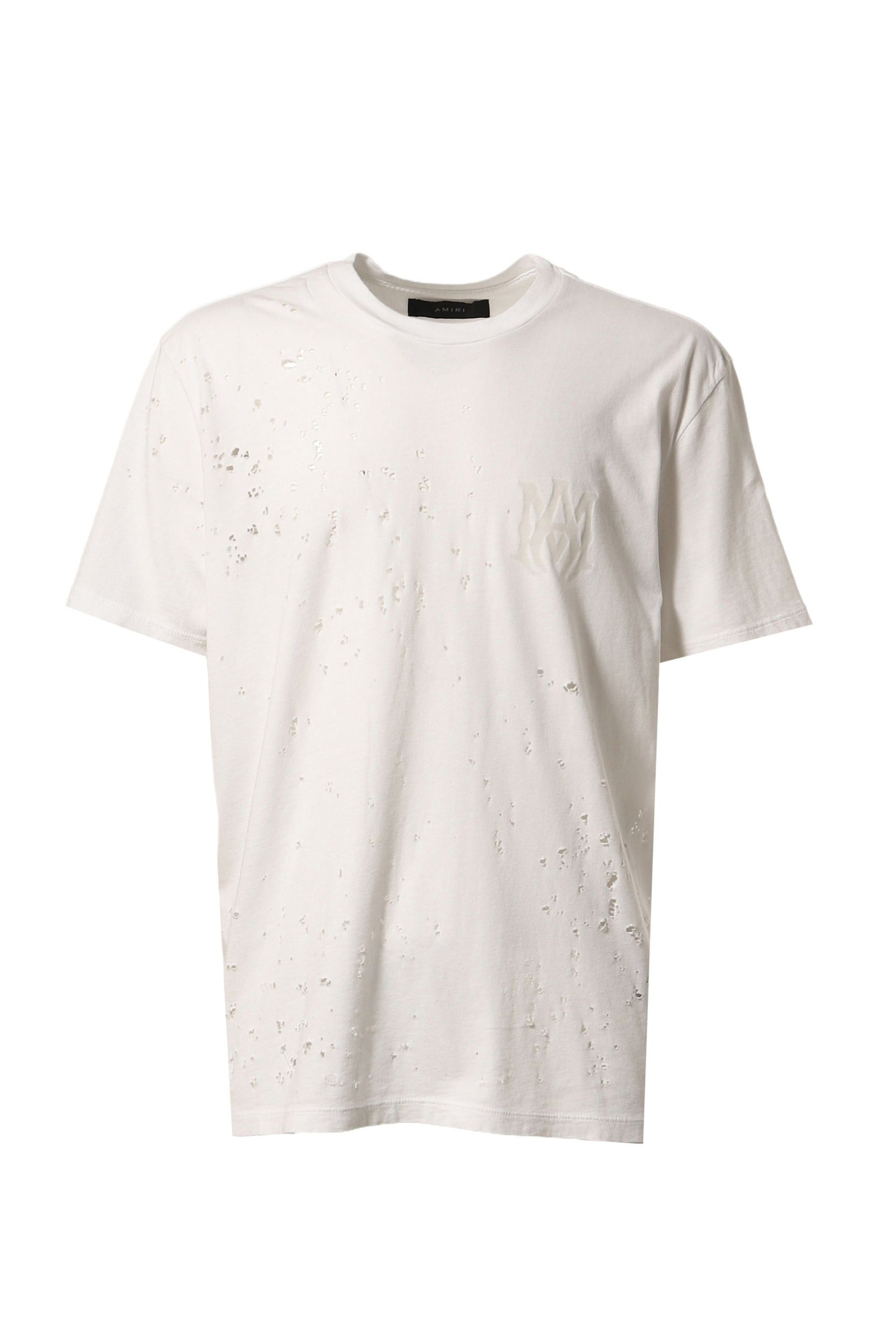 Amiri o1y0525 Logo T-Shirt in White Size US M / EU 48-50 / 2 - 1 Thumbnail