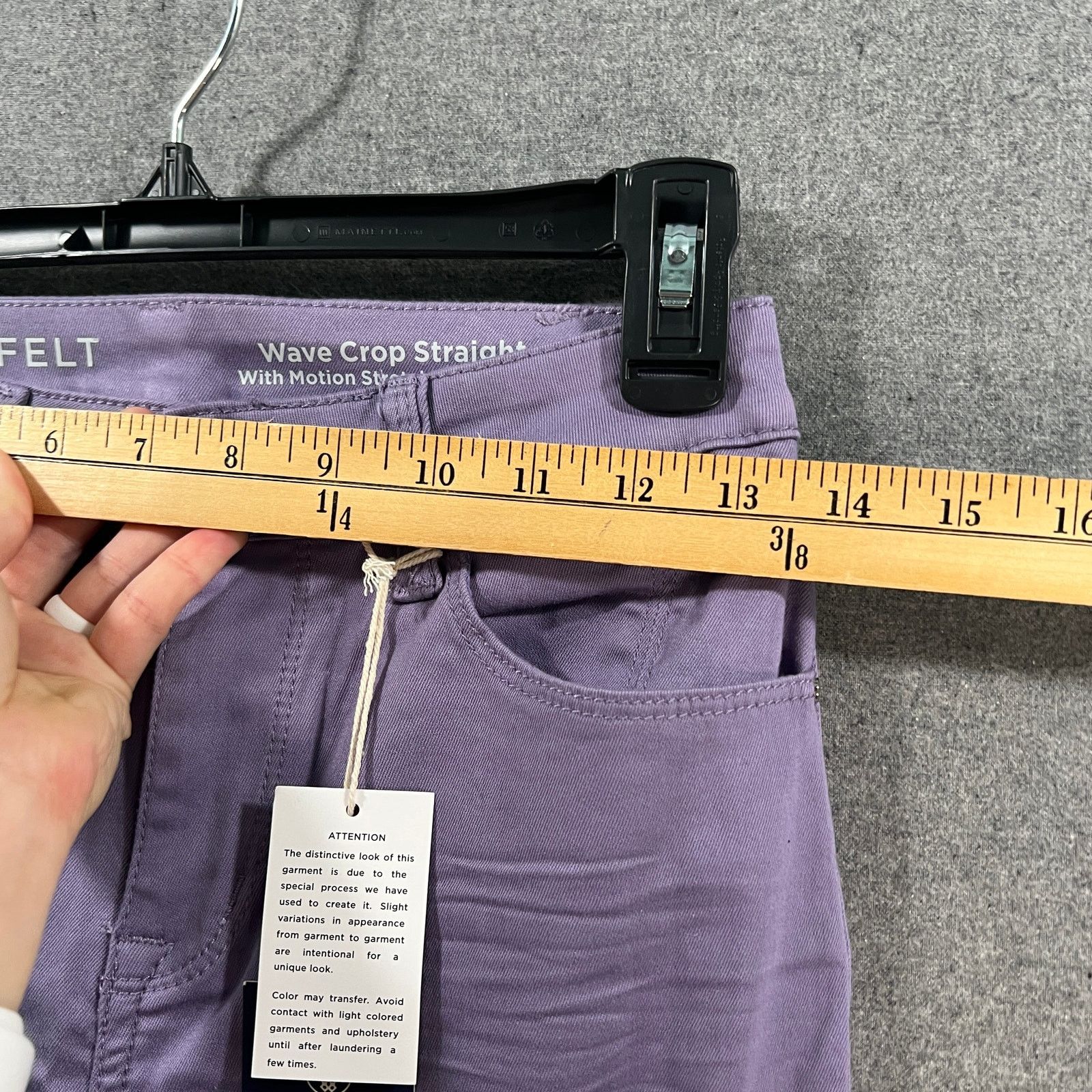 Other Laurie Felt Regular Wave Denim 5-Pocket Crop Straight Jeans Size 26" / US 2 / IT 38 - 11 Thumbnail