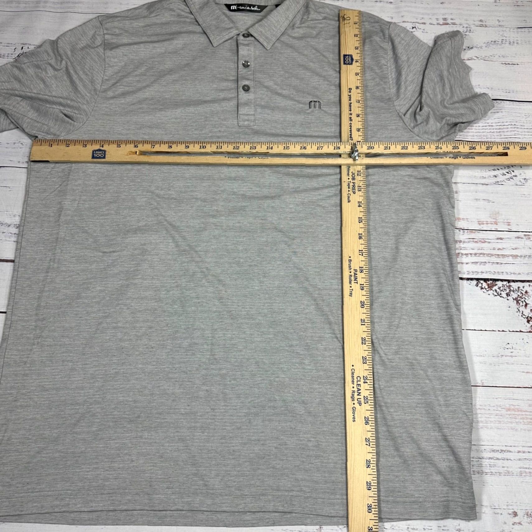 TravisMathew Travis Mathew Polo Shirt Mens Short Sleeve Golf 2XL Gray Size US XXL / EU 58 / 5 - 2 Thumbnail