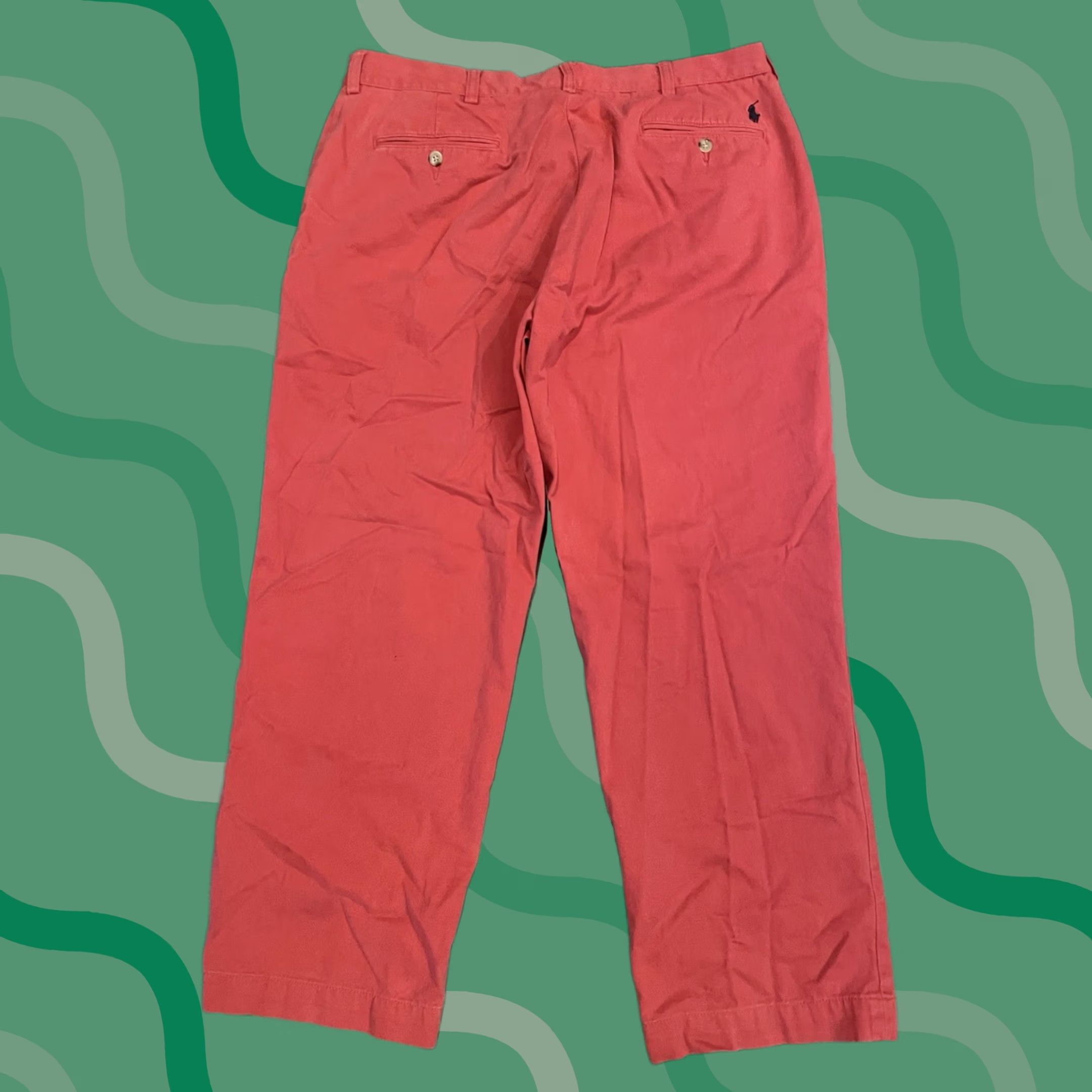 Polo Ralph Lauren Polo Ralph Lauren Preston Chino Pants Pink Mens 36x30 Slim/Relaxed Straight Cotton Twill Vintage Vintage: Yes 90s Retro Hipster Preppy Size US M / EU 48-50 / 2 - 1 Thumbnail