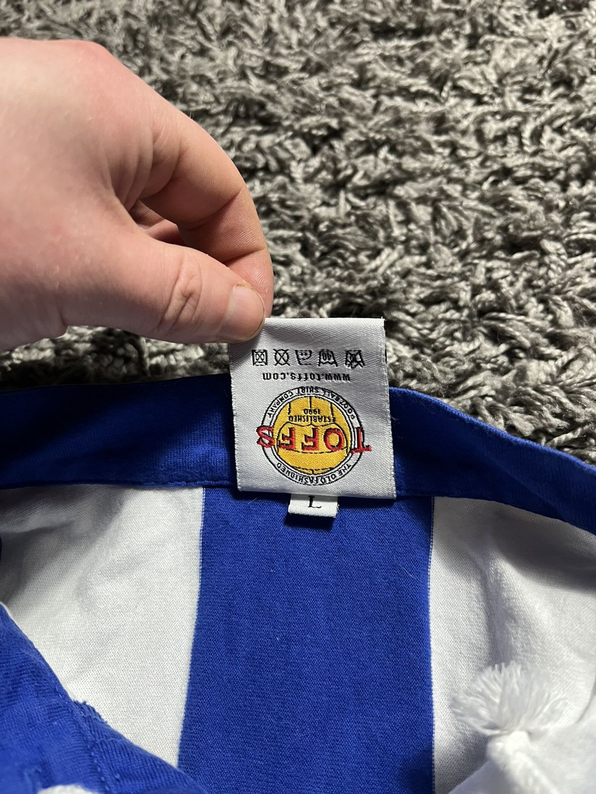Toffs HUDDERSFIELD TOWN 1922 FA CUP FINAL COTTON JERSEY TOFFS Size US L / EU 52-54 / 3 - 8 Thumbnail