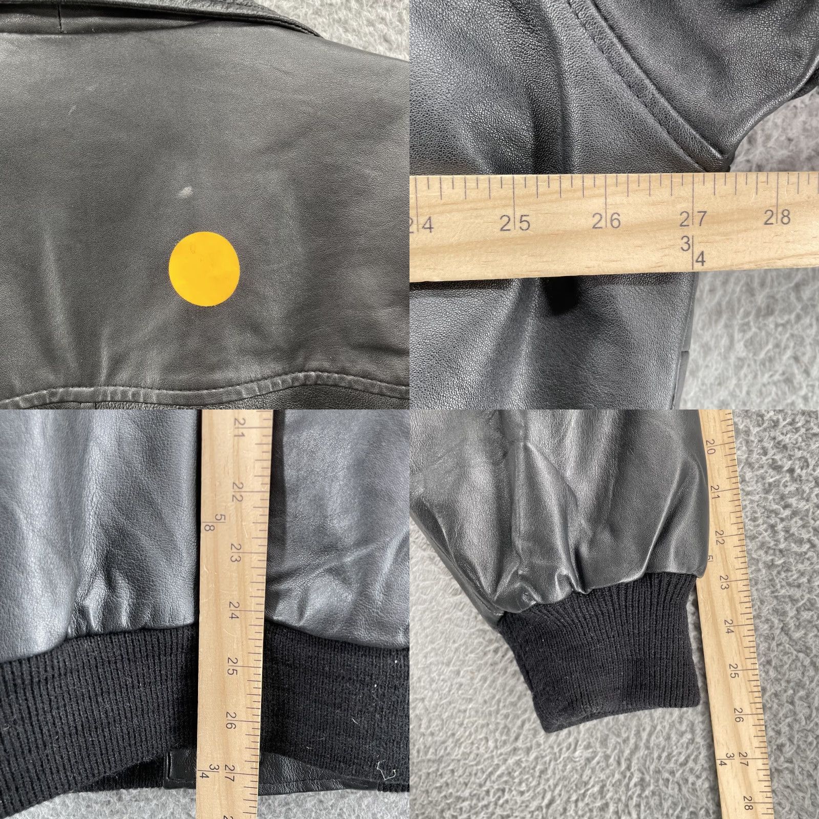 Vintage VINTAGE Midwest International Leather Bomber Jacket Mens XL Black Moto 90s Grunge Biker Classic Aviator Street Shirt Mens XL Black 90s Theme Size US XL / EU 56 / 4 - 8 Thumbnail