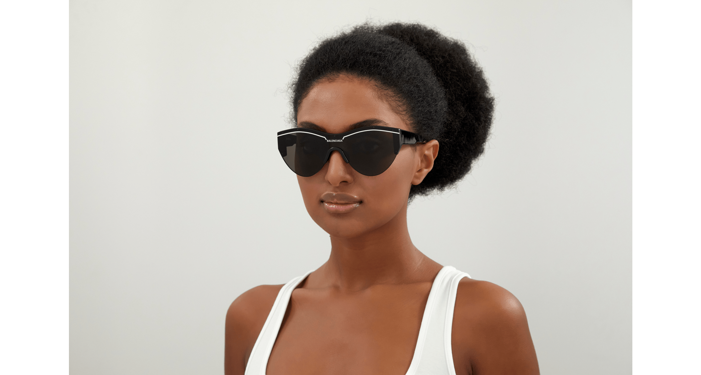 Balenciaga NEW Balenciaga BB0004S 001 Grey Shield Unisex Sunglasses Size ONE SIZE - 11 Thumbnail