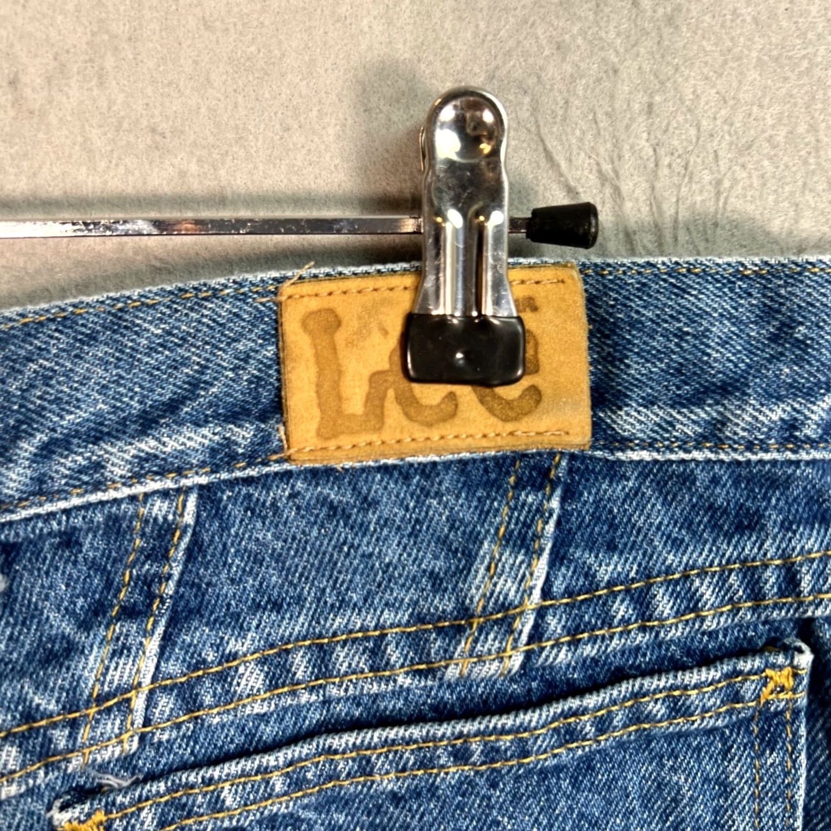 Lee VINTAGE Lee Womens 18 Long High-Waisted Tapered Jeans Blue Denim USA Jeans Womens Size 40" / US 18 - 3 Thumbnail