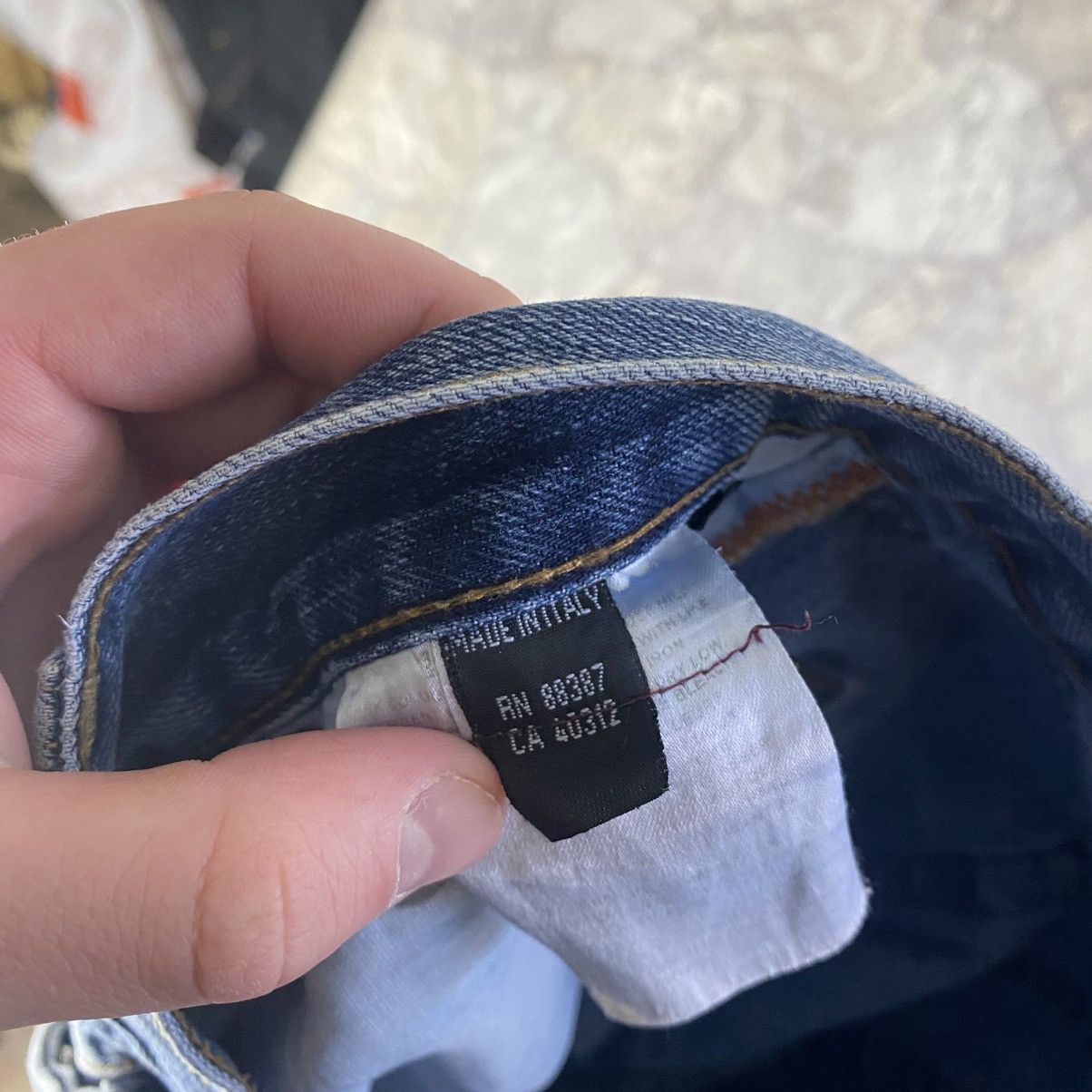 Yohji Yamamoto Yohji Yamamoto Y-3 Adidas Embroidered Big Logo Jeans Size US 32 / EU 48 - 12 Thumbnail