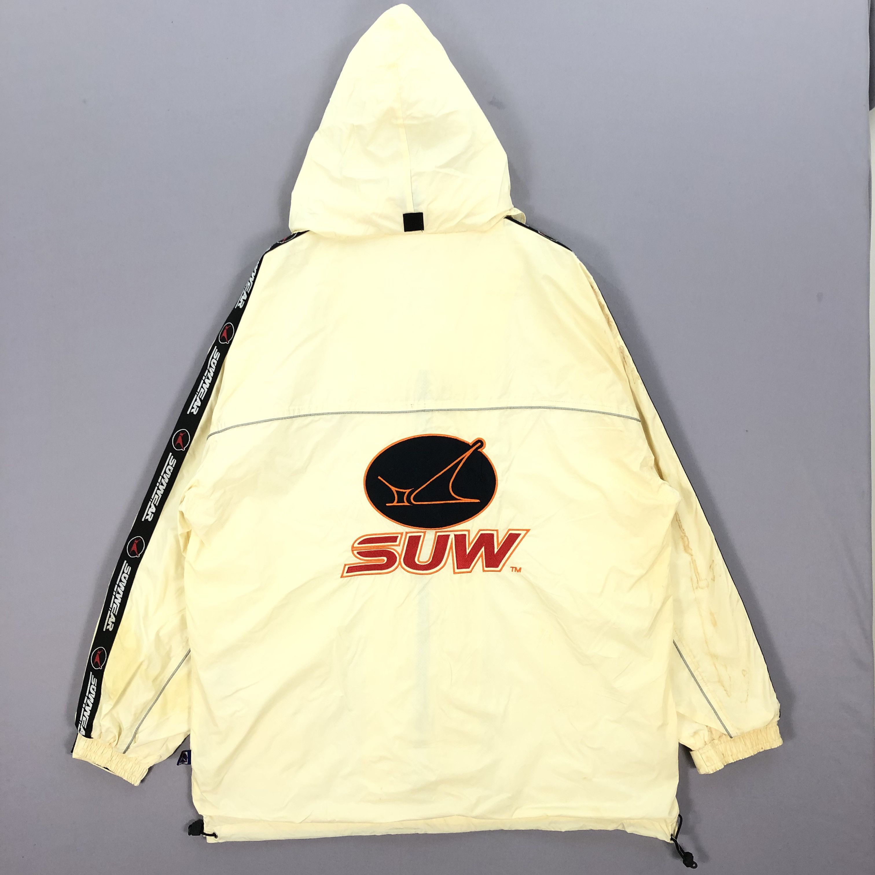Japanese Brand × Vintage Vintage 90s Suw Gear Hoodie Windbreaker Jacket Size US XXL / EU 58 / 5 - 11 Thumbnail