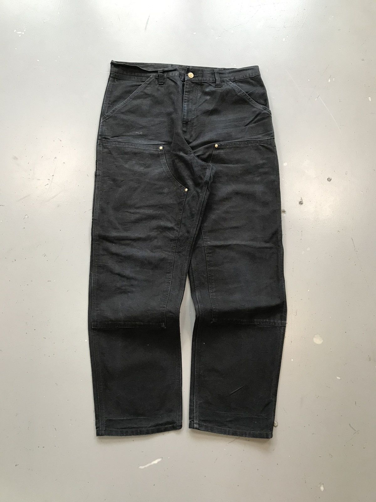 Vintage Carhartt B01 BLK double knee Denim