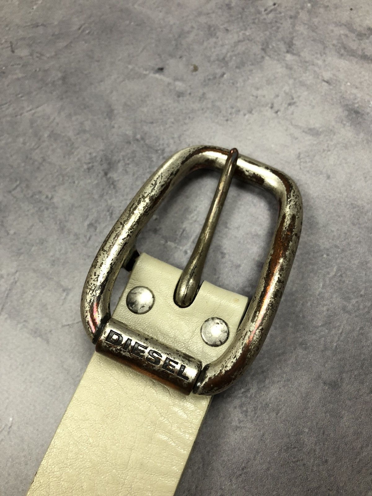 Diesel Diesel Leather Beige Belt Size ONE SIZE - 5 Thumbnail