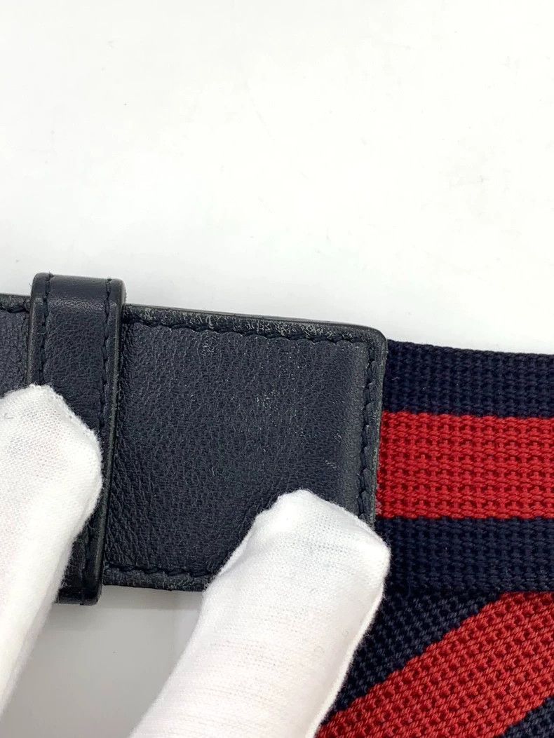 Gucci Gucci Gold anchor canvas leather belt 2502-Nextarrow Size ONE SIZE - 8 Thumbnail