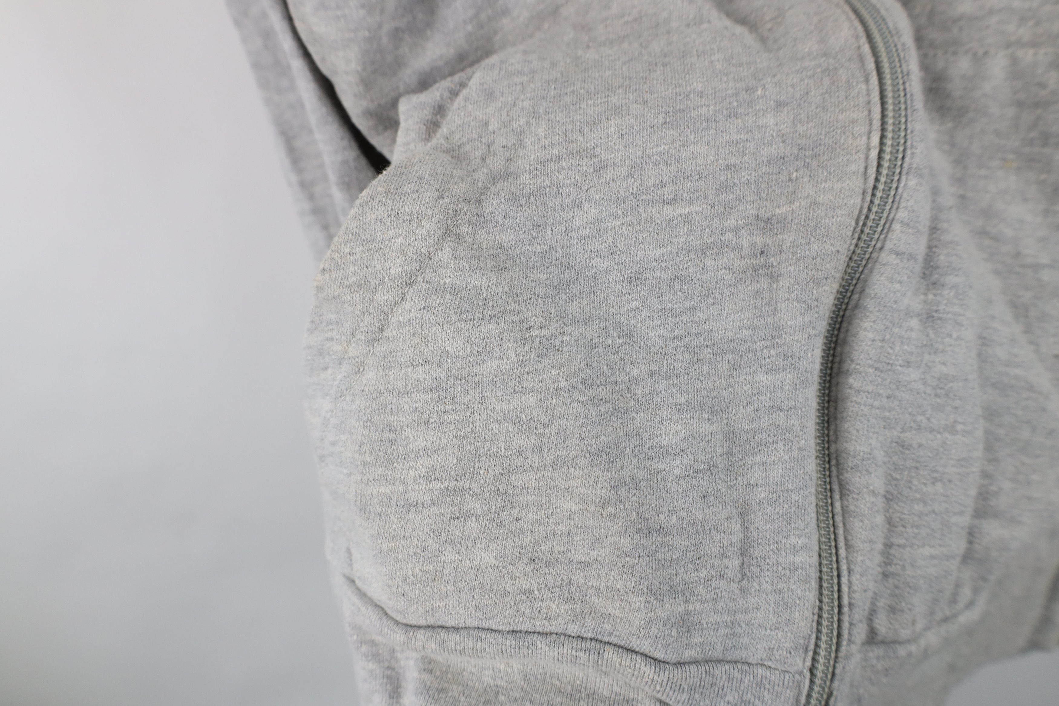 Vintage Vintage 90s Streetwear Blank Full Zip Hoodie Sweatshirt Size L / US 10 / IT 46 - 5 Thumbnail