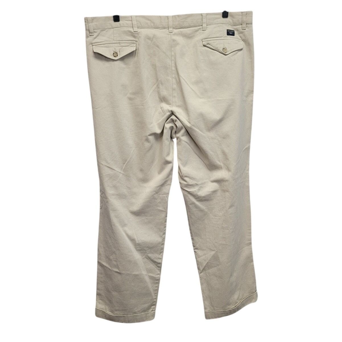 Dockers Dockers Mens 42 X 32 Cotton Pleated Front Hemmed Dress Pants Size US 42 / EU 58 - 3 Thumbnail