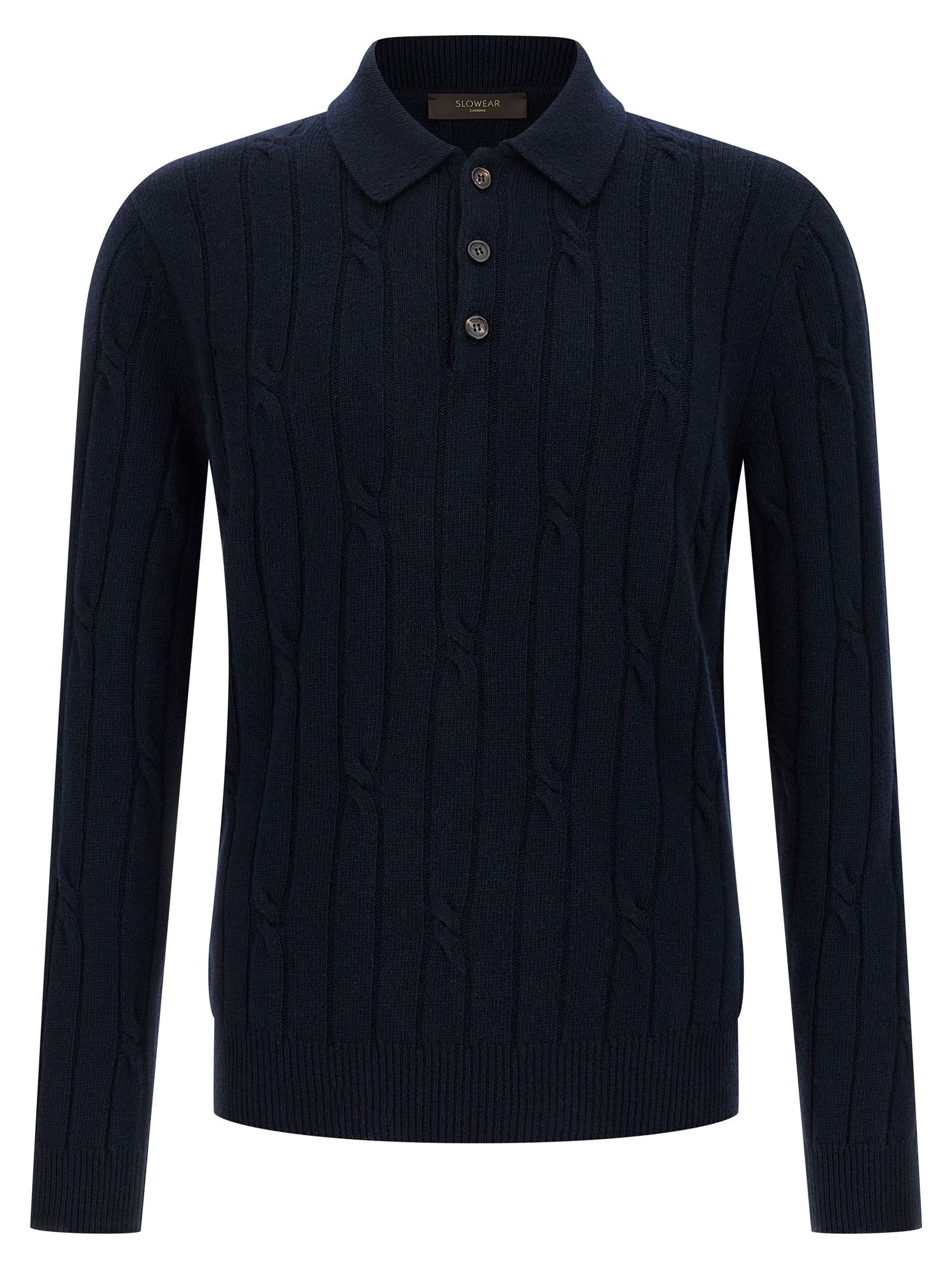 Zanone Cashmere Polo Shirt Size US L / EU 52-54 / 3 - 1 Thumbnail