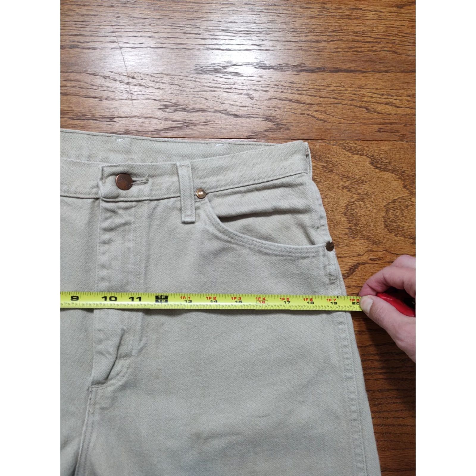 VINTAGE Wrangler Cowboy Cut Jeans Mens 32x35 Denim Tan 5-Pocket Western USA Made 90s Cowboy Mens Wrangler