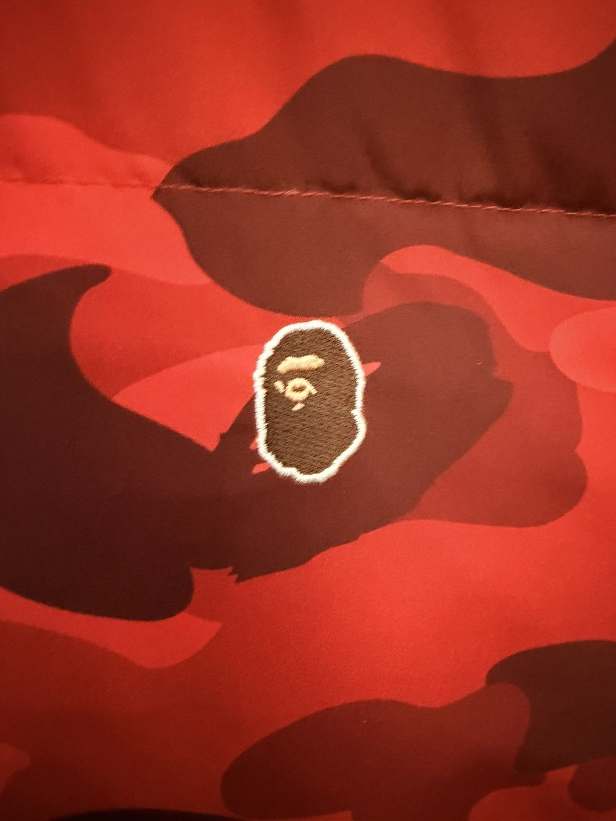 Bape Bape Red Camo Puffer Vest Size US XL / EU 56 / 4 - 9 Thumbnail