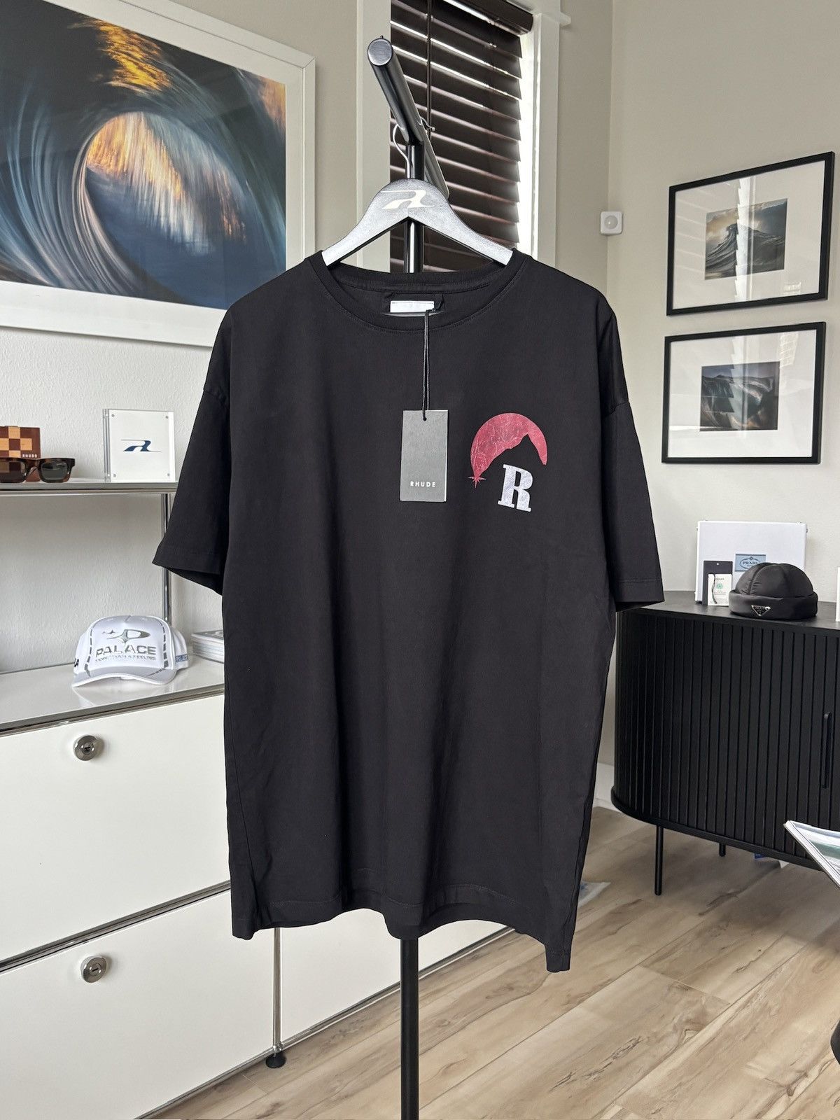 Rhude 🌕 RHUDE | MOONLIGHT RED LOGO GRAPHIC TEE Size US XL / EU 56 / 4 - 2 Thumbnail