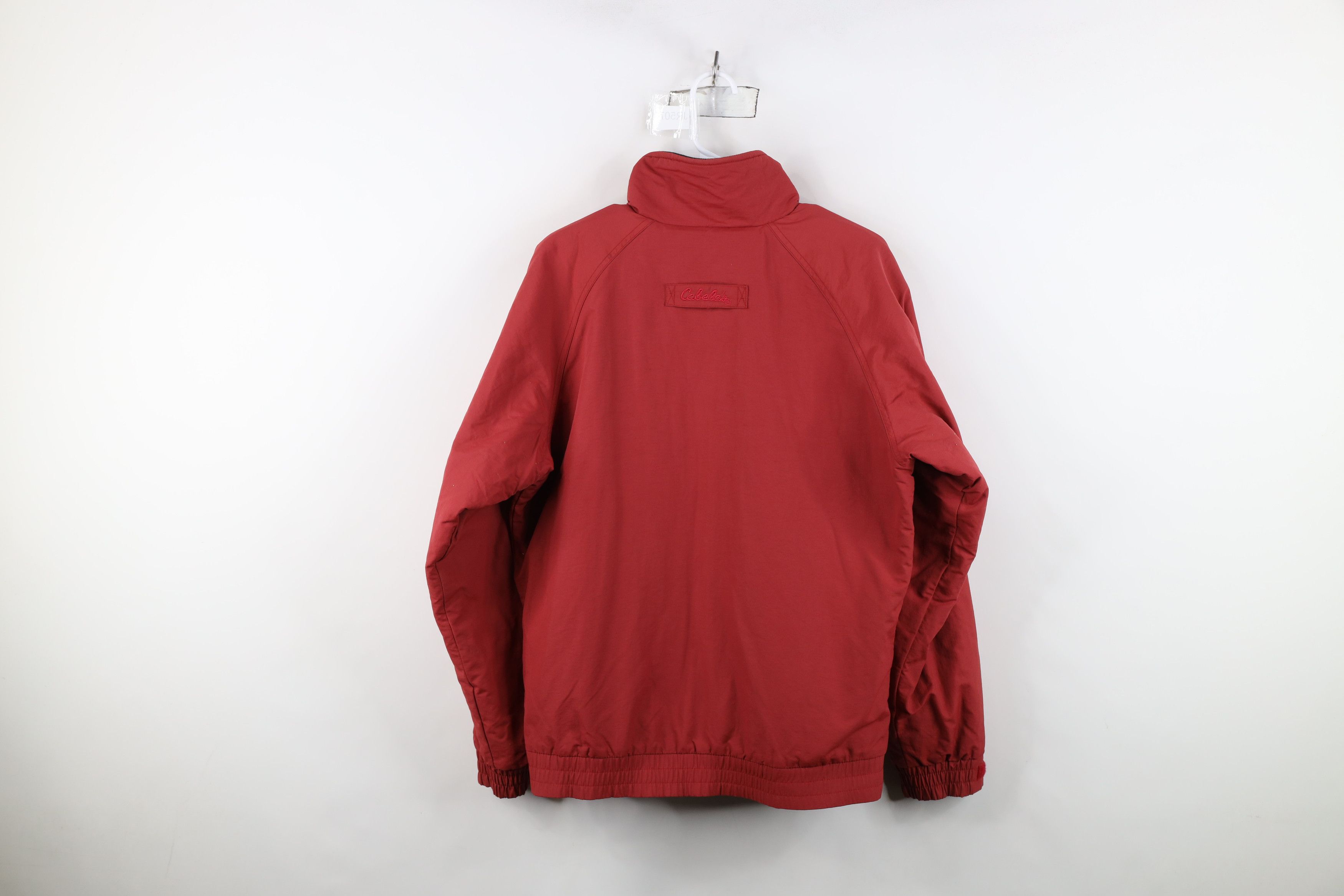 Cabelas Vintage Cabelas Spell Out Fleece Lined Bomber Jacket Red Size US S / EU 44-46 / 1 - 13 Thumbnail