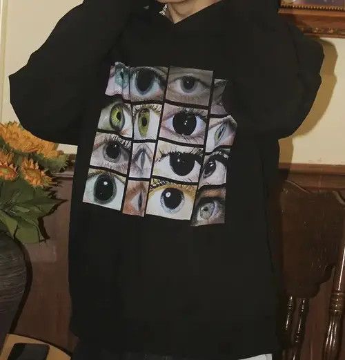 Japanese Brand Ishihara x Hada Eyes Printed Hoodie Size US M / EU 48-50 / 2 - 3 Thumbnail