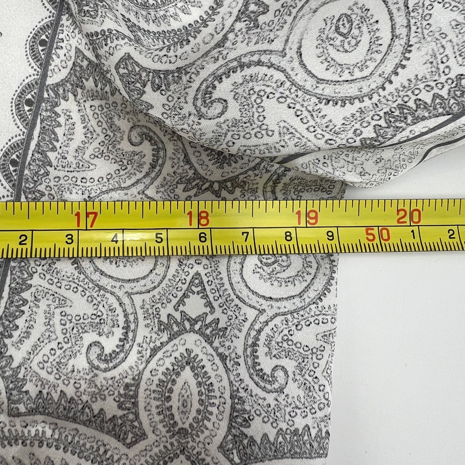 INTERMIX Intermix Silk Printed Top Blouse Paisley Stripes Black White Size M / US 6-8 / IT 42-44 - 5 Thumbnail