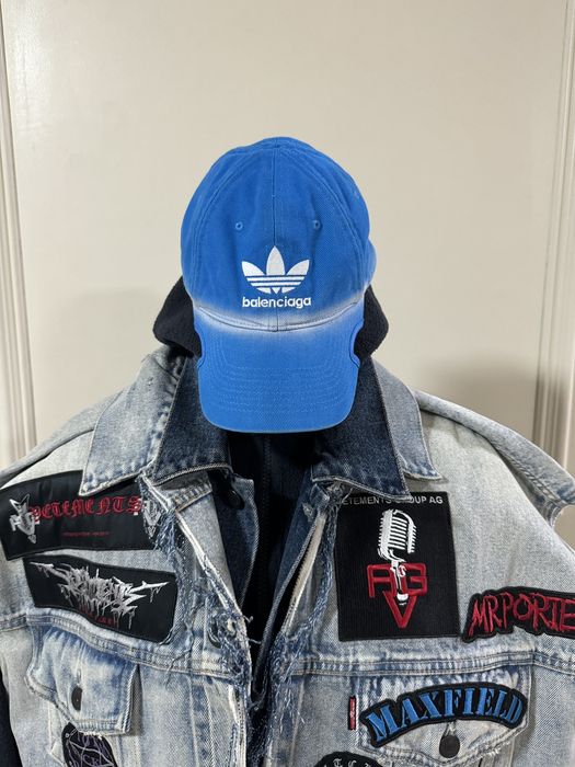 Adidas *RARE* DEMNA BALENCIAGA / ADIDAS CAP IN BLUE | Grailed