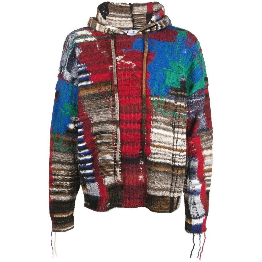 Off-White o1y0325 Hooded Sweater in Multicolor Size US M / EU 48-50 / 2 - 1 Thumbnail