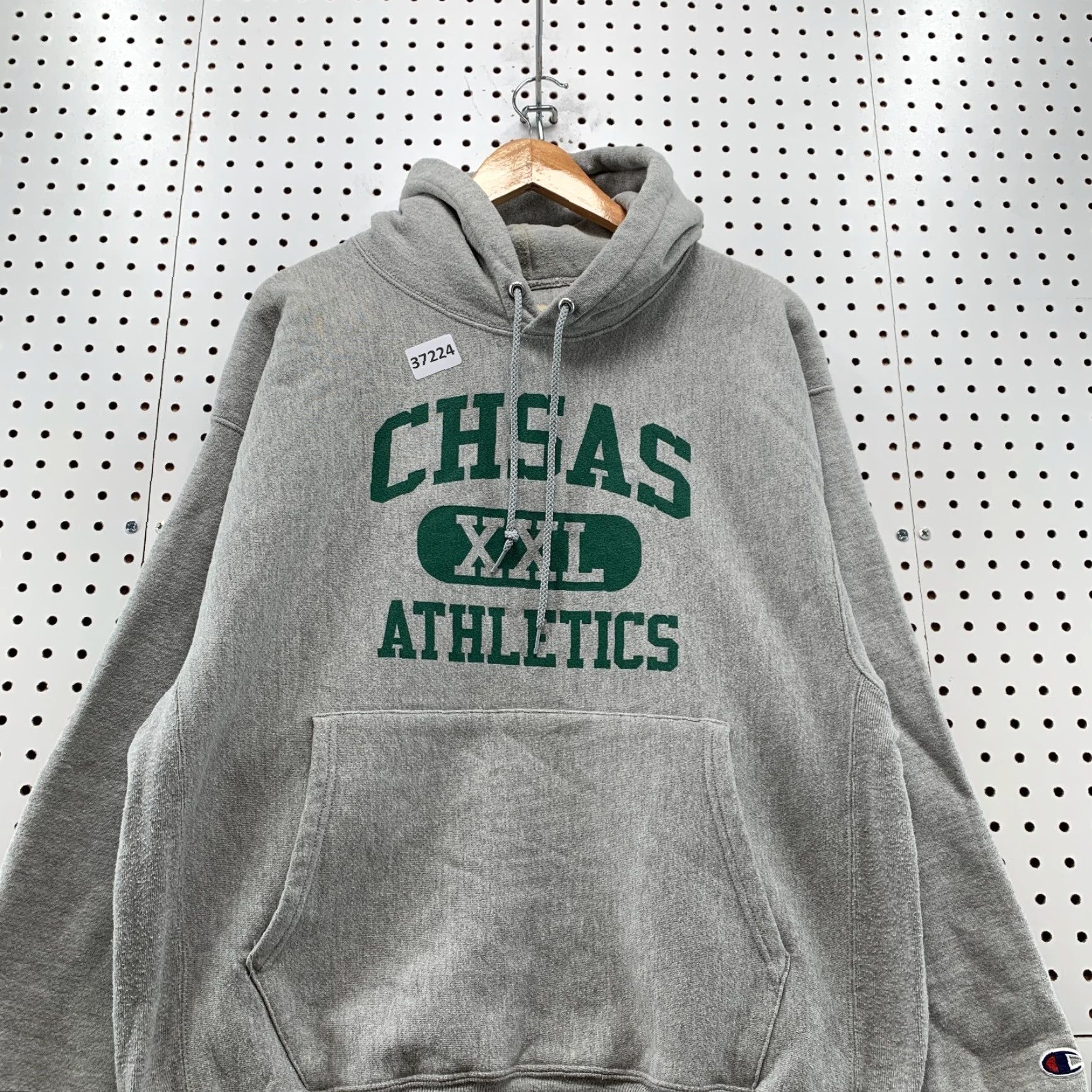 Champion VINTAGE CHSAS Hoodie Sweatshirt Men Large Reverse Weave Agriculture School Logo CHSAS Reverse Weave Champion 24x26 Gray Mens Size US L / EU 52-54 / 3 - 5 Thumbnail