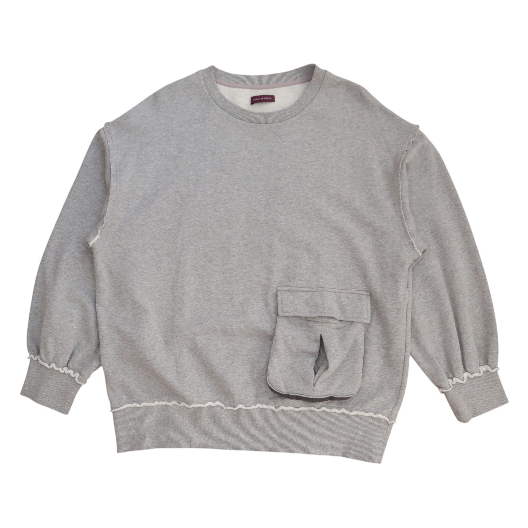 Pre-owned Engineered Garments Vintage Urban Research Japan Utility Distressed Sweatshirt In Gray