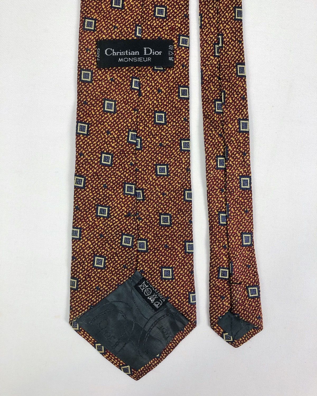 Christian Dior Monsieur Rare Vintage Christian Dior Monsieur Silk Tie Size ONE SIZE - 5 Thumbnail
