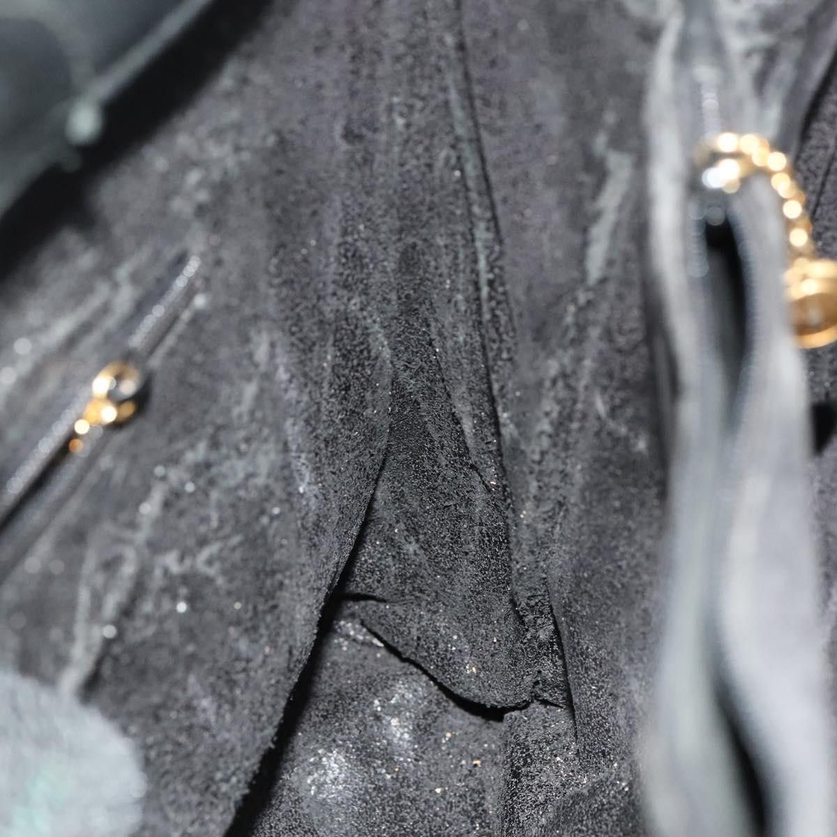 Gucci GUCCI Bamboo Hand Bag Suede Black Gold 002 2853 0260 0 Size ONE SIZE - 16 Thumbnail