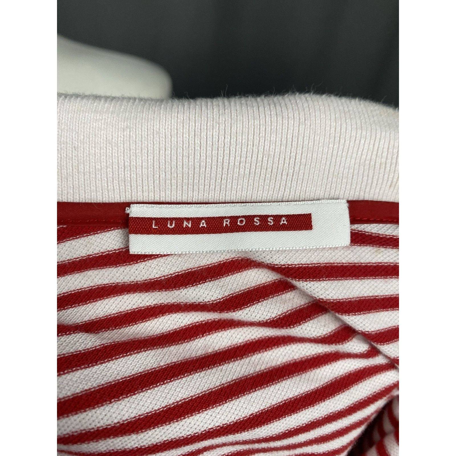 Prada Prada Luna Rossa Women's White Red Striped Polo T-Shirt Size Size XL / US 12-14 / IT 48-50 - 11 Thumbnail