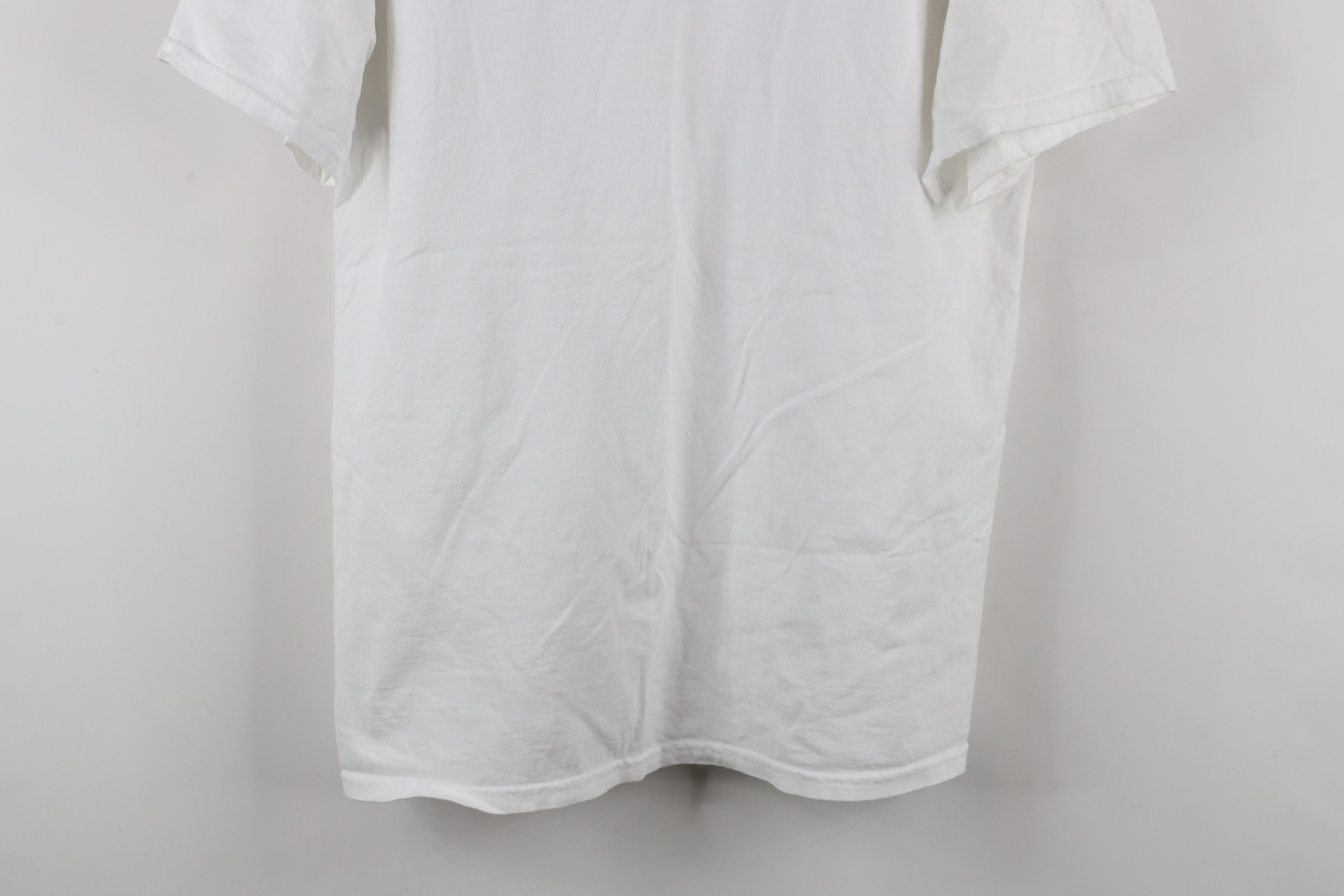 Vintage Vintage Y2K Streetwear Heavyweight Cotton T-Shirt White Size US XL / EU 56 / 4 - 3 Thumbnail