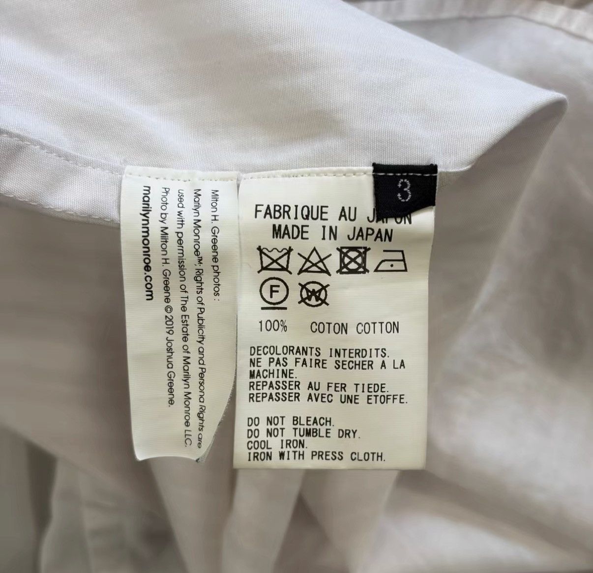 Yohji Yamamoto Yohji Yamamoto 19AW Monroe Portrait White Shirt J4 Size US M / EU 48-50 / 2 - 7 Thumbnail