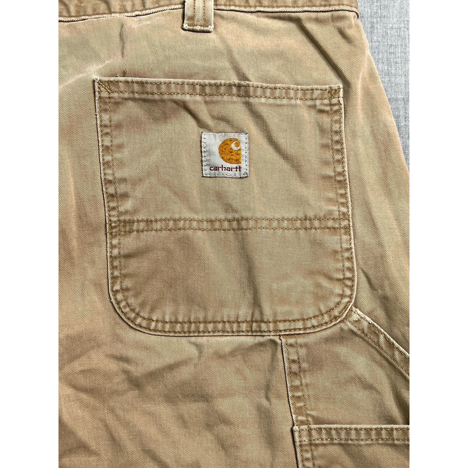 Carhartt Carhartt Relaxed Fit Tan Carpenter Work Pants 38x30 Size US 38 / EU 54 - 4 Thumbnail