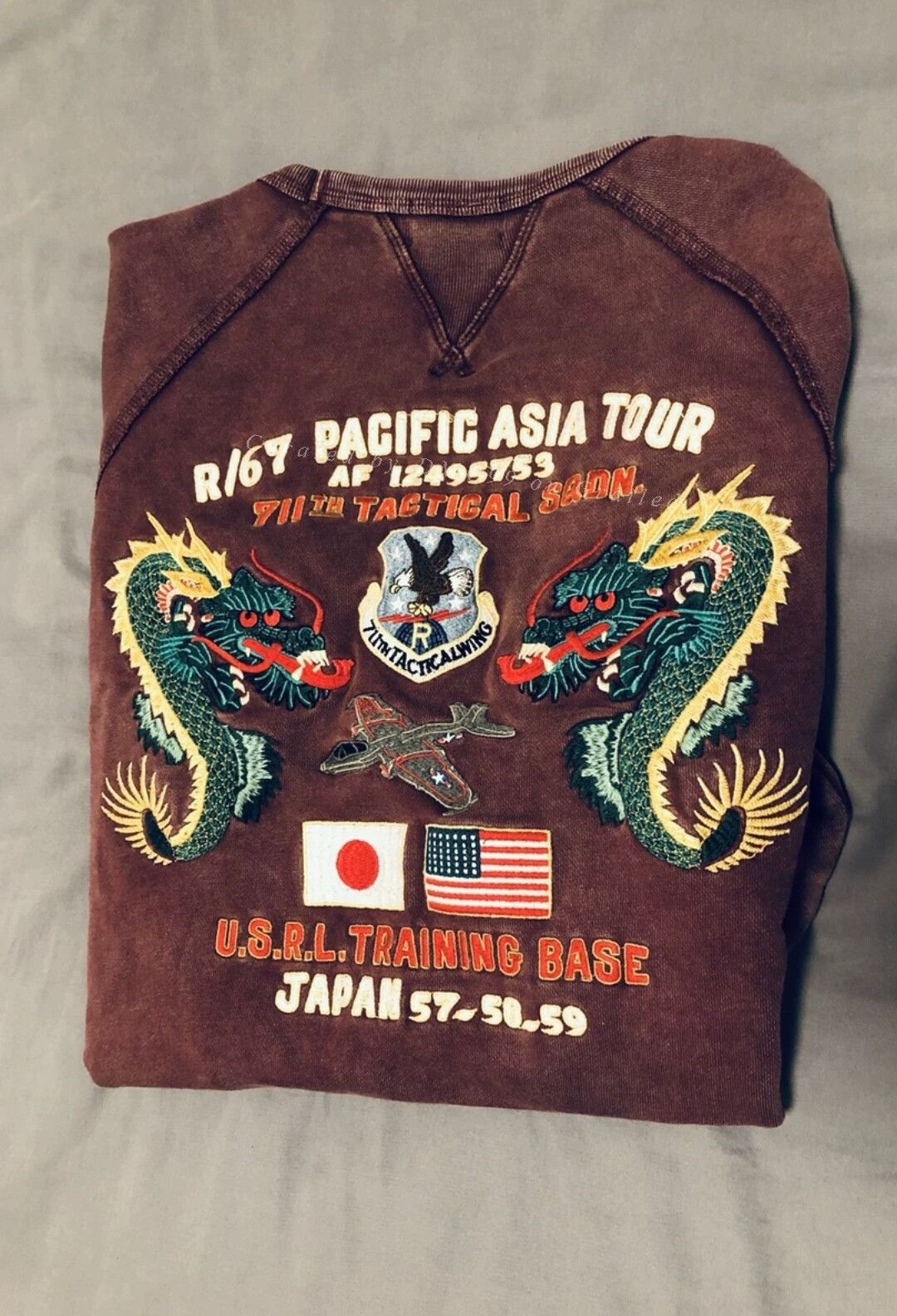RRL Ralph Lauren Ralph Lauren Vintage Dragon Eagle Sweatshirt Size US M / EU 48-50 / 2 - 1 Thumbnail
